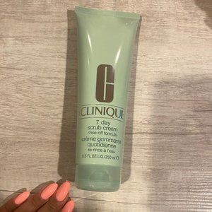 NEW Clinique 7 Day Scrub Cream Rinse-Off Formula Cleanser Jumbo Size 8.5 fl oz